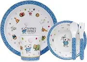 5pc Ashdene Kids Barney Gumnut Friends Melamine Fork/Spoon/Cup/Plate/Bowl Set