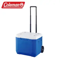 在飛比找登山友優惠-美國【Coleman】56L 拖輪冰箱 冰桶 海洋藍