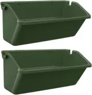 Parliky 2Pcs Flowerpot Rectangular Planter Vertical Wall Planter Box Flower W...