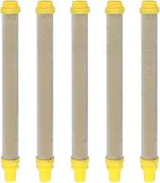 [GYSRXS] 5 Pieces 100 Mesh Wagner Paint Sprayers Filters Airless Spray Gun Filter Push on Type Wagner Gun Filter for Airless Paint Sprayers and Mesh Paint Sprayer Machine(Yellow)