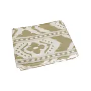 IDC Homewares Allambee Honey Taupe White Cotton Throw Rug 125 x 150cm