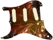 Pickguard Stratocaster Graphic LEFT HANDED to fit Fender 11 Hole Fractal 3