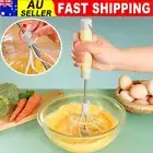Semi-Automatic Egg Whisk Hand Push Egg Beater Stainless Steel Blender Mixer Whis