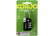 Korjo TSA & HMRC Compliant Combination Travel Lock w/ Indicator TSA 72