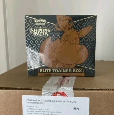 Pokemon Shining Fates Elite Trainer Box Charizard Eevee ETB Shinning fates
