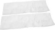 [Minkissy] White Punk Fingerless Gloves Distressed Ripped Design Arm Warmers for Halloween Costume Parties and Everyday Wear Scarecrow Gloves for Women