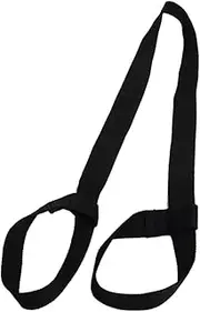 MOBUTOFU Adjustable Cotton Yoga Mat Carrying Strap Lightweight Exercise Mat Carrier for All Durable and Soft Black