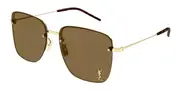 Saint Laurent SL 312 M Asian Fit 014 Men's Sunglasses Gold Size 58