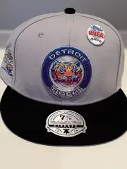 Detroit Tigers 2023 Lids Exclusive Topps Chrome Mitchell & Ness Cap Hat 7 5/8