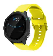 For Garmin Forerunner 245 Music Replacement Band Wristband Silicone Sports Watch (Yellow)