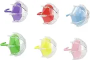 VICASKY 6pcs Portable Umbrella Eyelash Packing Case Adorable Easy to Open Close Compact for Lash Organization and Storage