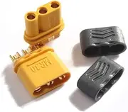 RC Helicopter Parts for Amass MR30 Male Female Connector Plug 5/10 / 50 Pair with Sheath for RC Lipo Battery RC Multicopter Airplane Replacement (Color : 50 Pairs)