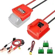 2 in 1 Car Jump Starter Adapter Compatible with Milwaukee M18 batteries, Adapter with Cigarette Lighter Connector for Using All Car Appliances Battery Booster (NO Battery)
