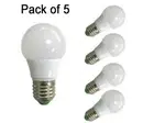 5pcs E27 LED Bulb A16 A50 DC12-24V 3W Globe Light RV Boat Solar Lamp White/Warm