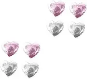 Healvian 8pcs Reusable Heart Shape Eye Cooling Gel Pads Soothing under Eye Patches for Dark Relief Soft Material for Comfortable Cooling