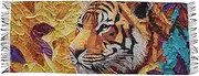 [AIXIWAWA] Art Animal Portrait Women's Pashminas Scarf, Shawls Wrap Lightwight Tassel for Evening Dress Dinner Party, Multicolor