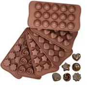 Chocolate Cookie Cake Cupcake Mould Ice Cube Trays Silicone Baking Molds