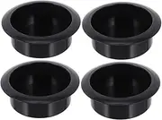 TOGEVAL 4pcs Sofa Cup Holder Maple Syrup Bucket Drinking Coaster Table Lamp Converter Cups Key Flake Coaster Cork Cup Decoration Black Plastic re-usable