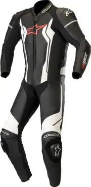 Alpinestars GP Force, leather suit 1pcs. , color: Black/White , size: 52