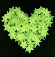 200pcs Glow in the Dark Star Wall Stickers Plastic Star Luminous Sticker St-351