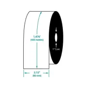 3.15" x 1476' TDM200 Wax/Resin Barcode Ribbon for Zebra Printers (24 Ribbons