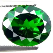 4.11ct AWESOME NATURAL BEST QUALITY 5A+ GREEN COLOR CHROME DIOPSIDE FROM RUSSIA