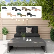 Outdoor Lounge Set with Cushions Sofa and Table 2 Piece Solid Wood vidaXL