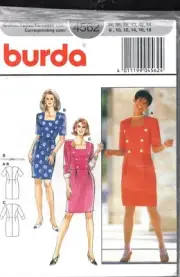 Burda Pattern 4562 Ladies Dress Sizes 8 - 18