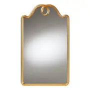 Baxton Studio Eara Gold Glass Wall Mirror