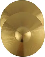 BESPORTBLE 2pcs Brass Crash Cymbals Set for Drum Kits Smooth Edges Durable Splash Cymbals for Jazz Drums and Practice Sessions