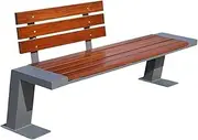 Outdoor Park Bench Outdoor Bench with Backrest, Suitable for Leisure Seating on Courtyard Gardens, Paths, and Decks Patio Garden Bench(150x46x83cm)