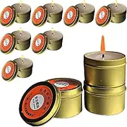 Survival Candles | Fragrance Candles For Home Environment, Accessories For Emergencies, Pack Of 10 With Lights For Camping And Outdoor Activities