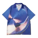 PRETTYNICE "TURNTABLE WIDE SHIRT" | BLUE