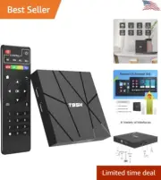 Smart Android TV Box 10.0 - 6K Ultra HD - Quad-core - 2.4G WiFi - 2022 Upgrade