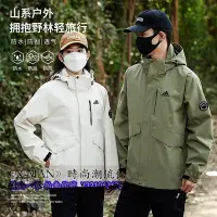 在飛比找Yahoo!奇摩拍賣優惠-Adidas阿迪衝鋒衣 袖章個性拉鏈口袋連帽風衣 男女同款情