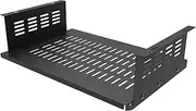 JINGCHENGMEI Under Desk Computer Mount for Small Form Factor SFF Computers and PCs, Product Using Space 17.3" x H 4" x D 12", Compatible with Playstation 4, PS4 Slim, PS4 Pro for Under Desk Gaming