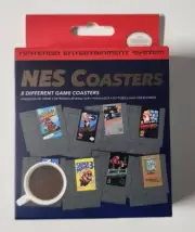 Nintendo NES Classic Video Game Cartridge Coasters 2017 Super Mario Donkey Kong