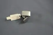 Edward Mirell Cufflinks with Diamond Accent Titanium MIR-0027 NWT