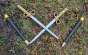 Handmade Eva Foam Pair Of Assassins Small Swords And Scabbards