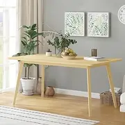 Merryluk 160cm Rectangular Dining Table – Wooden Multi-Purpose Table for Kitchen, Dining Room, Office, Café, or Living Room