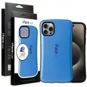 iFace Case For iPhone 15 Pro Slimming Drop Proof Shockproof Hard Silicone Back Cover (Blue)