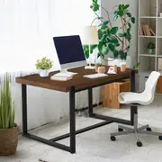 Levede Dining Table Industrial Wooden Metal Kitchen Tables Cafe Restaurant 140cm