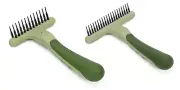 Undercoat Rake Pet Grooming Dematting Tool Pro Groomer Double Row or Long Pin