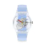 【SWATCH】NEW GENT 原創系列手錶CLEARLY BLUE STRIPED 男錶 女錶 瑞士錶 錶(41MM)