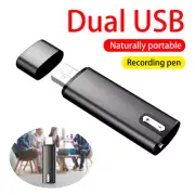 38Hours Mini Voice Audio Recorders USB Disk One Click Recording OTG Dictaphone