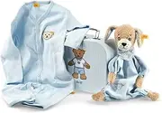 Steiff Good Night Dog Comforter Gift Set blue 9.4