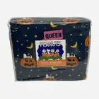 Peanuts Halloween Queen Sheets Pumpkin Moon Stars Cauldron Jack-o’-Lantern