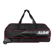 All-Star Advanced Pro Catcher's Baseball/Softball Wheel Bag - Scarlet