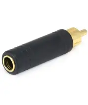 6.35mm 1/4" Mono Female Jack to RCA Male Plug Audio Adapter Cable Converter