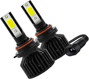 TOPPERFUN 1Pair LED Headlight Bulbs Car Spotlight Headlamp High Brightness LED Auto Headlamps for Night Driving and Outdoor Use Car Conversion Lamp